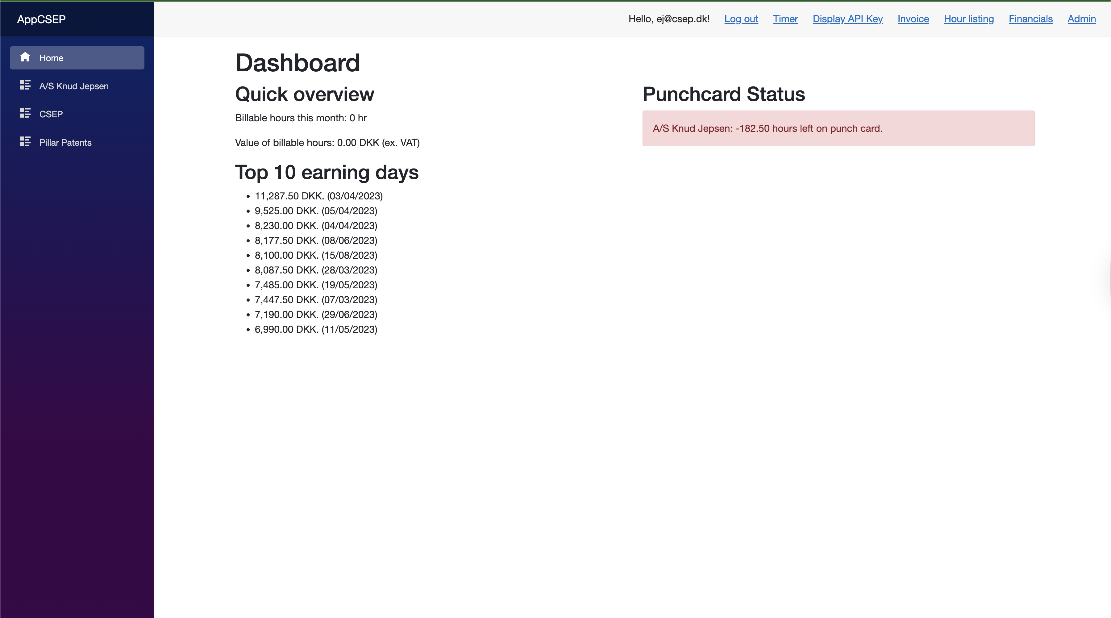 CSEP Time Tracking